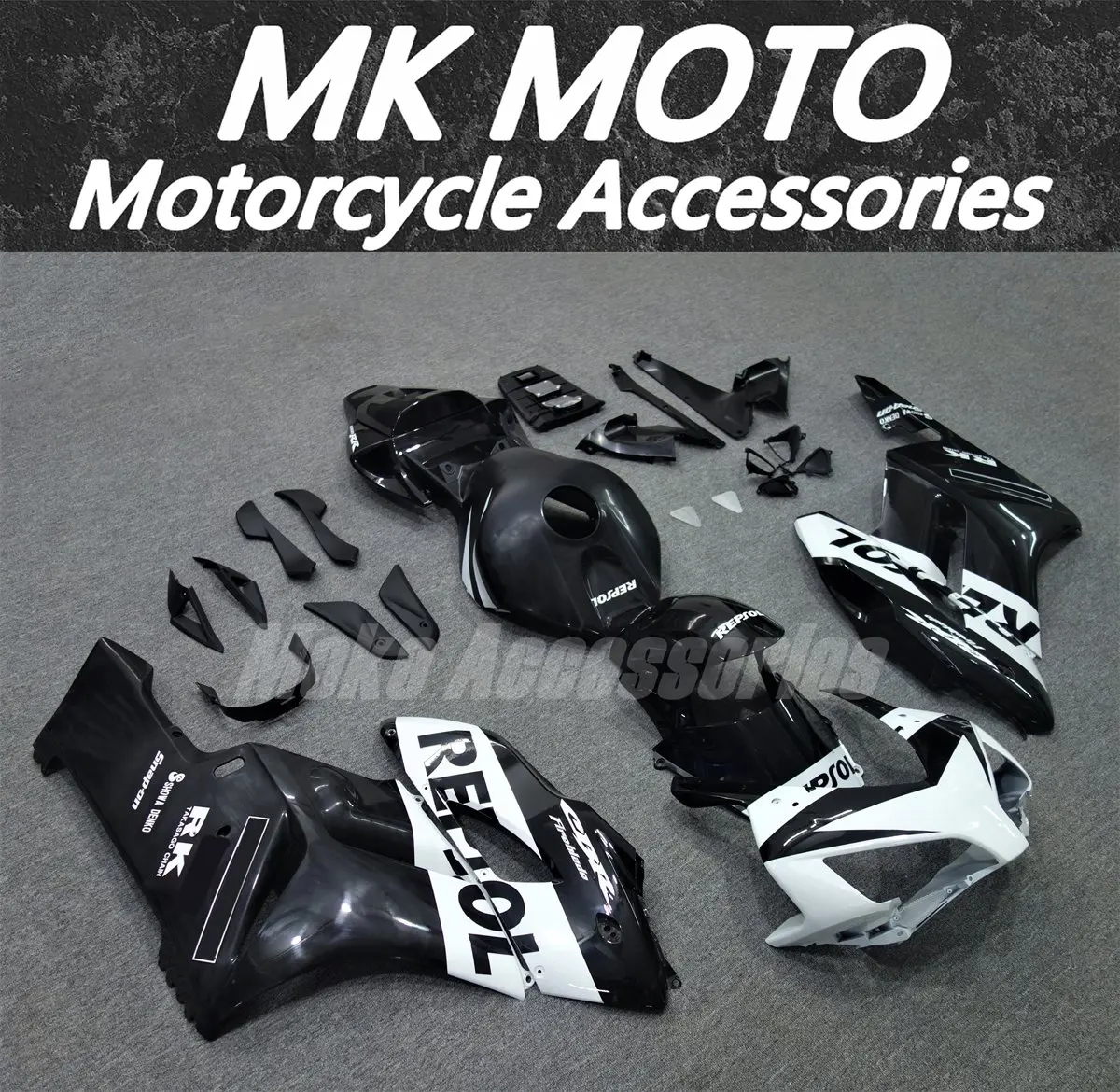 

Fairings Kit Fit For Cbr1000rr 2004-2005 Bodywork Set ABS Injection New Black White