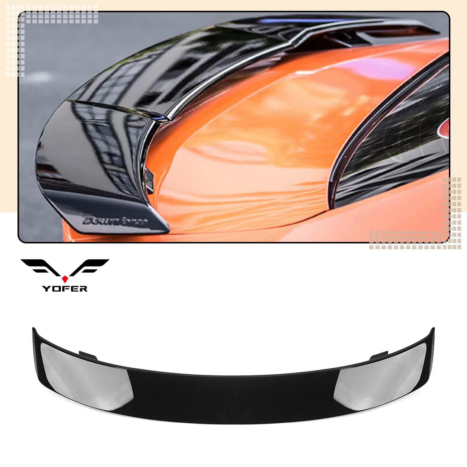 YOFER Rear Trunk Spoiler Wing Lip Lid For Scion tC 2011 - 2016
