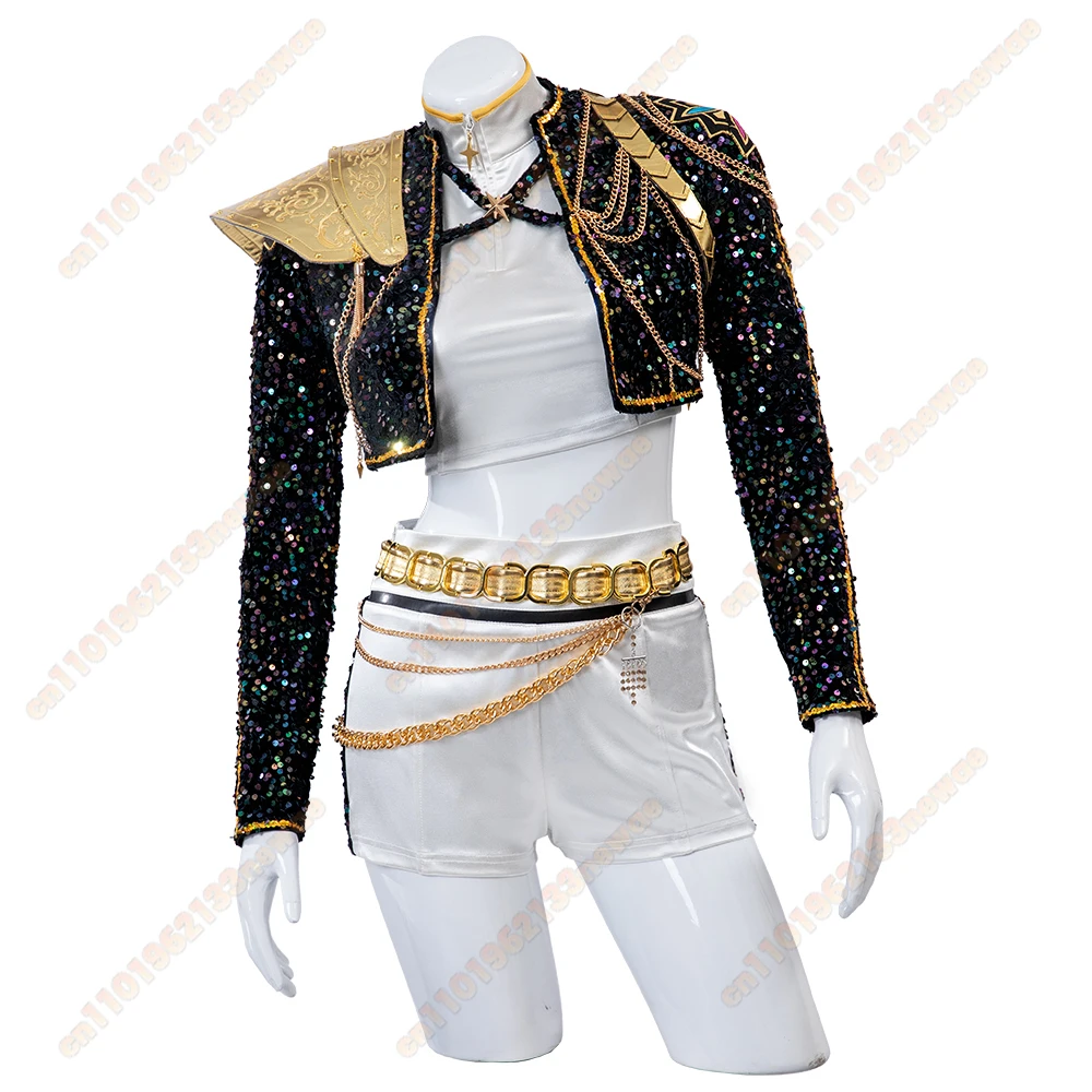 Disfraz de Rumi, cazador de demonios, KPOP, puesta en escena, ropa de fiesta de Carnaval y Halloween, Mira Zoey, alta calidad