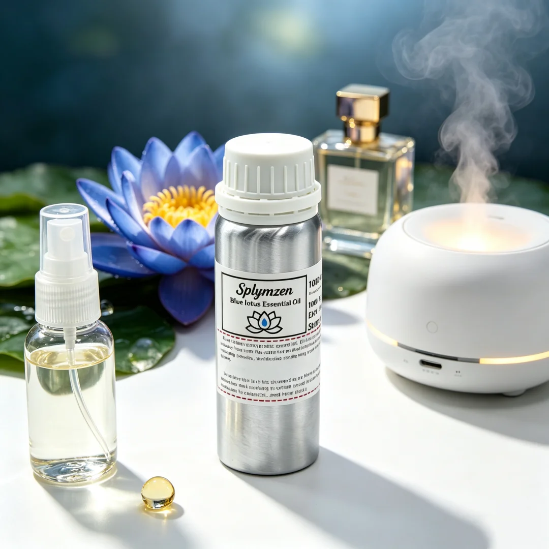 Splymzen Blue Lotus Aromatherapy Scent Oil for Aroma Diffuser, Pure Fragrance Oil for Candle Soap Making, Home Scent & Incense