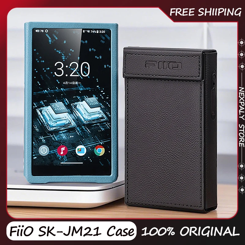 FiiO SK-JM21 Player MP3 Protective Case PU Leather Anti Slip Case Easy to Disassemble FiiO JM21 Music Player Case Gift Custom