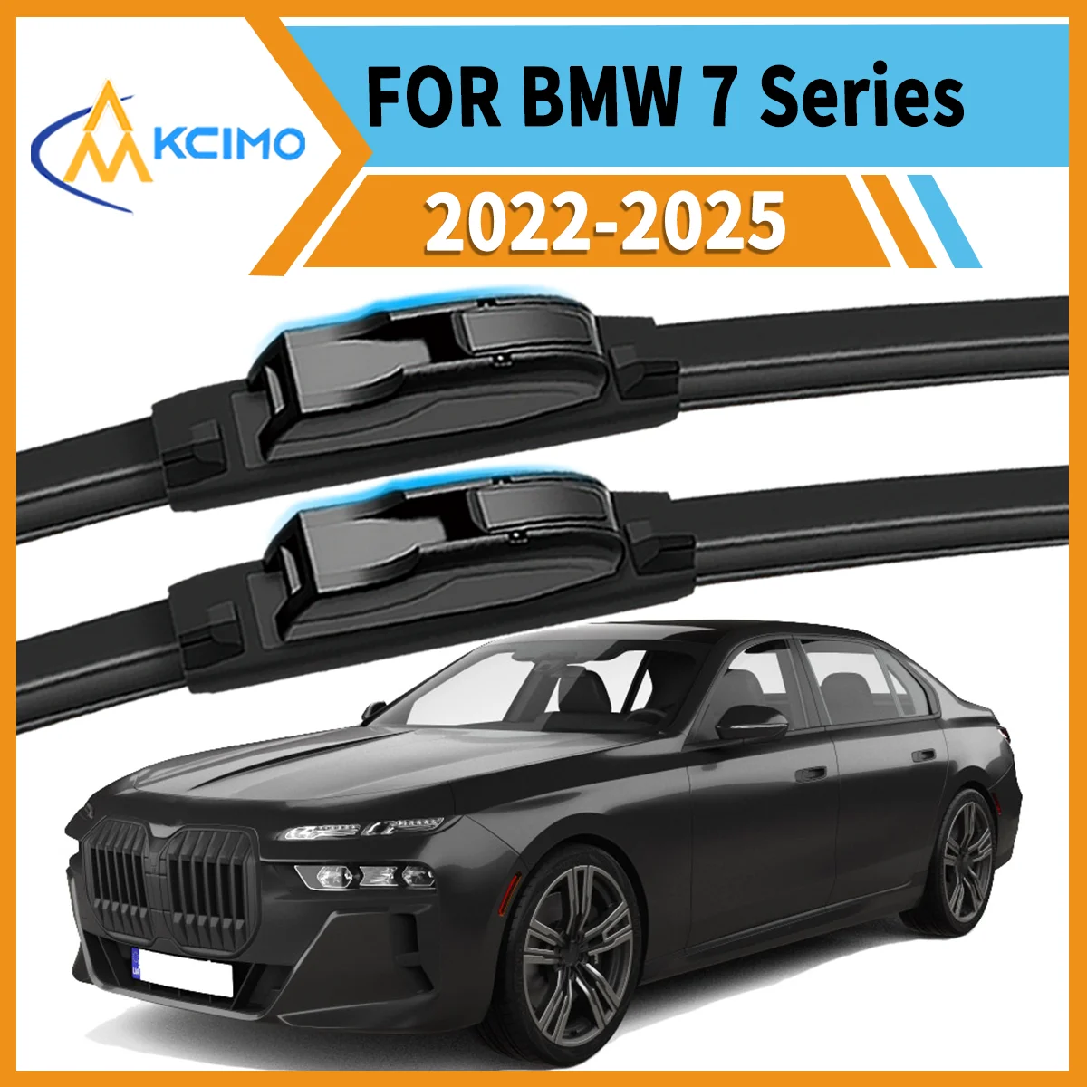 

Smooth & Silent Wiping 2PCS Wiper Blades for BMW 7 Series G70 2022-2025 All-Weather Performance Clear View Safe Driving