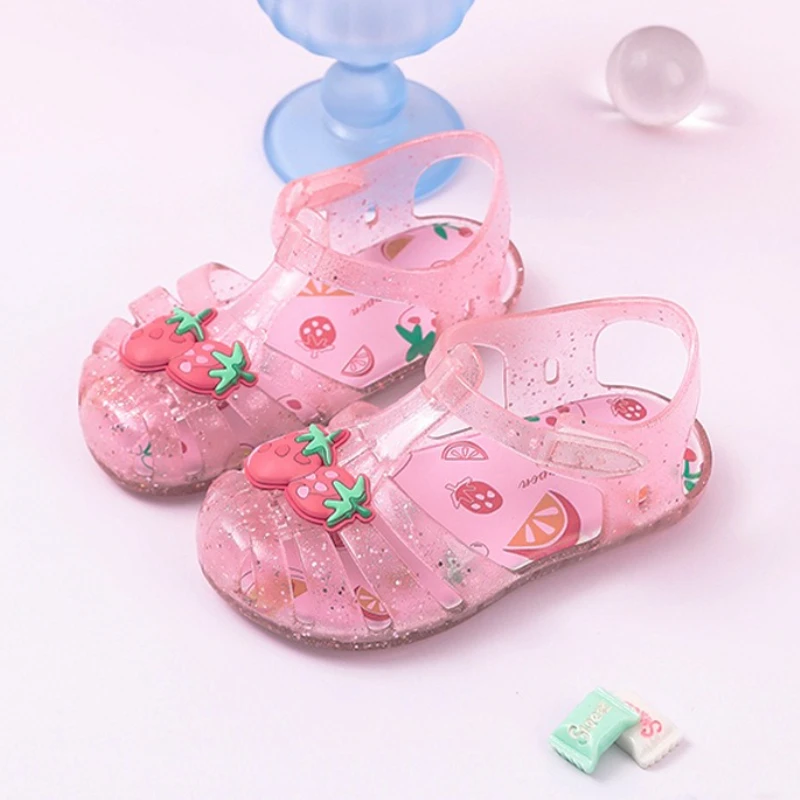 

Cute Girl Princess Sandals Summer Cartoon Children's Sandals Soft Bottom Non Slip Baby Kid's Casual Sandals