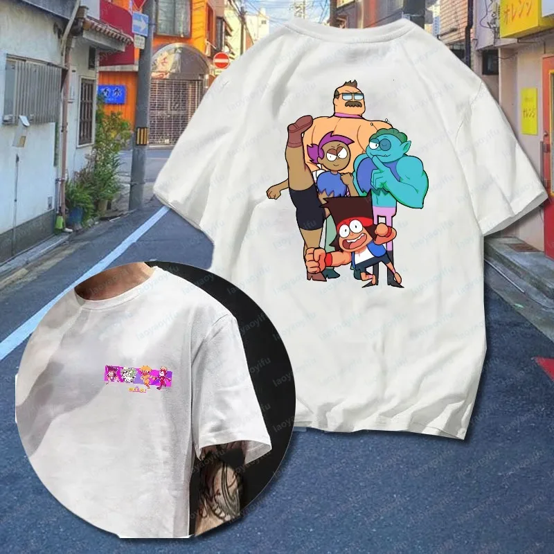 Lord Boxman Villain Printed Tees OK K.O.! Gaming Theme Tops Trendy Streetwear Fashion Outfits for Fans Collection Cosplay Events