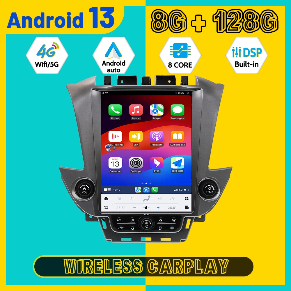 

8 Core Qualcomm Android 13 Car Multimedia Automotive Player For Tahoe Suburban GMC Yukon 2015~2020 GPS Navi Car Radio Head Unit