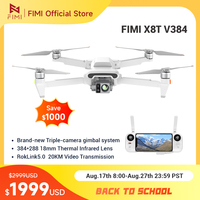 FIMI X8T Drone Thermal Infrared Lens Triple Camera Gimbal RokLink 5.0 20KM Transmission AI Super Night Video 4K GPS Quadcopter