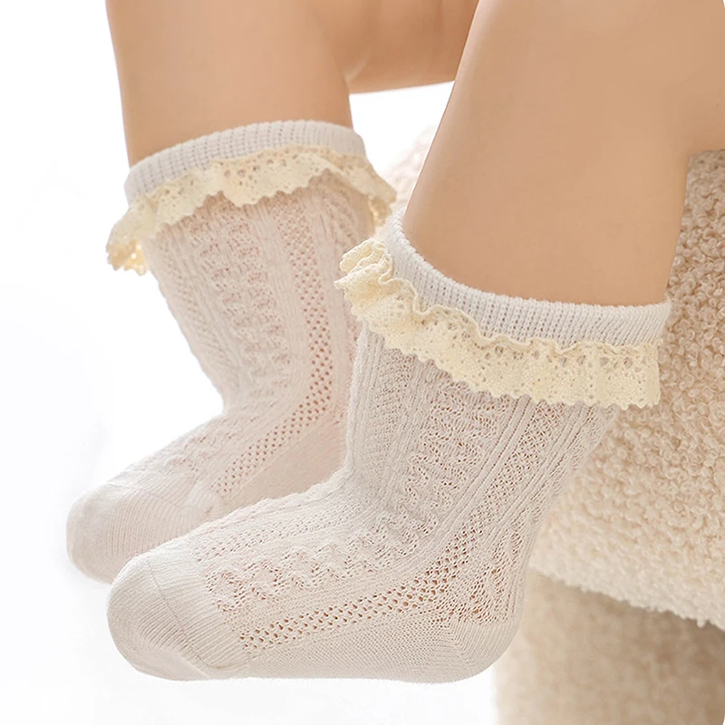 

Adorable Infant Girls Ruffle Socks Perfect for Special Occasions like Baptisms Birthdays and Family Photoshoots