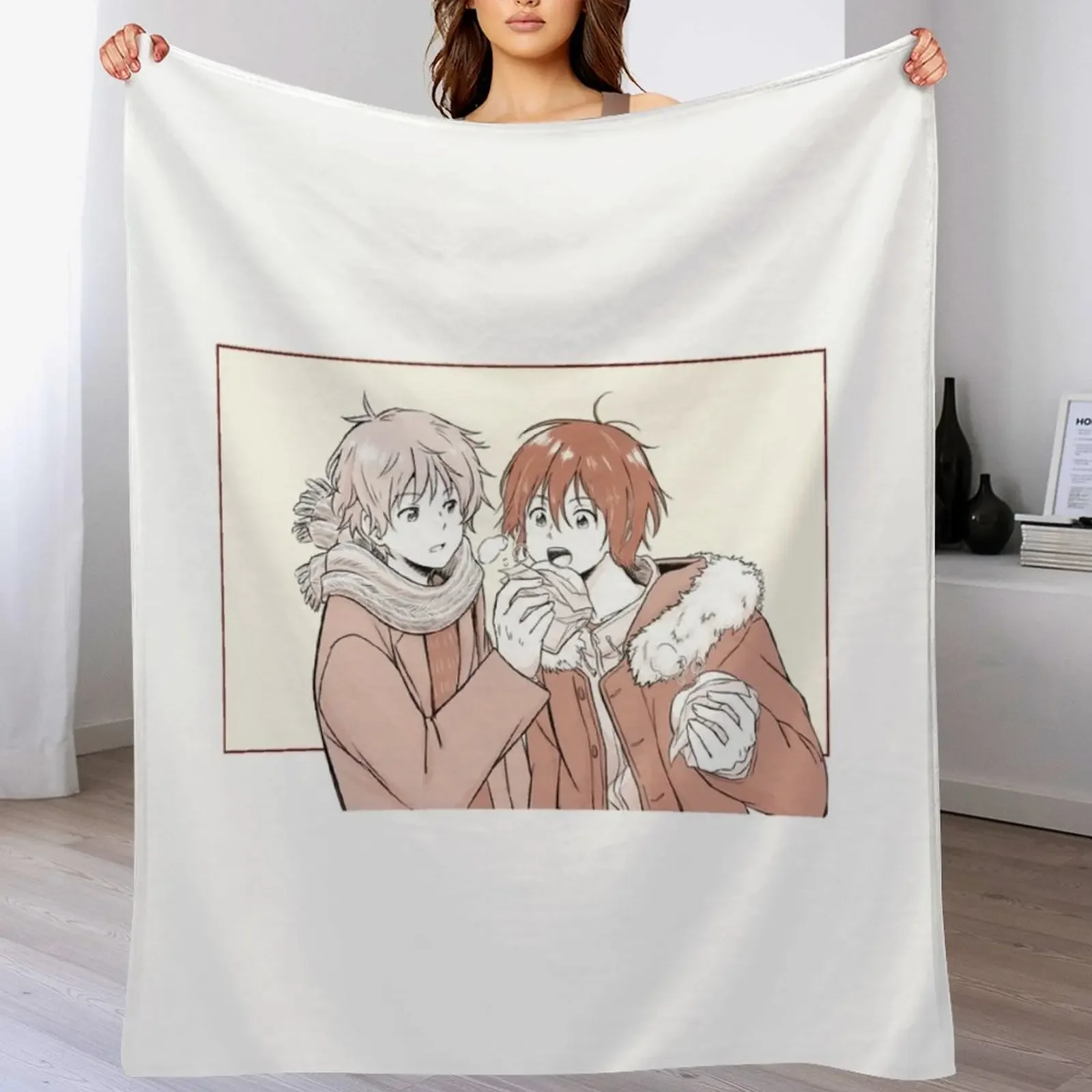 

Umibe no Etranger , aestheticMio X Shun Throw Blanket Comforter Luxury Designer Designers Multi-Purpose Blankets