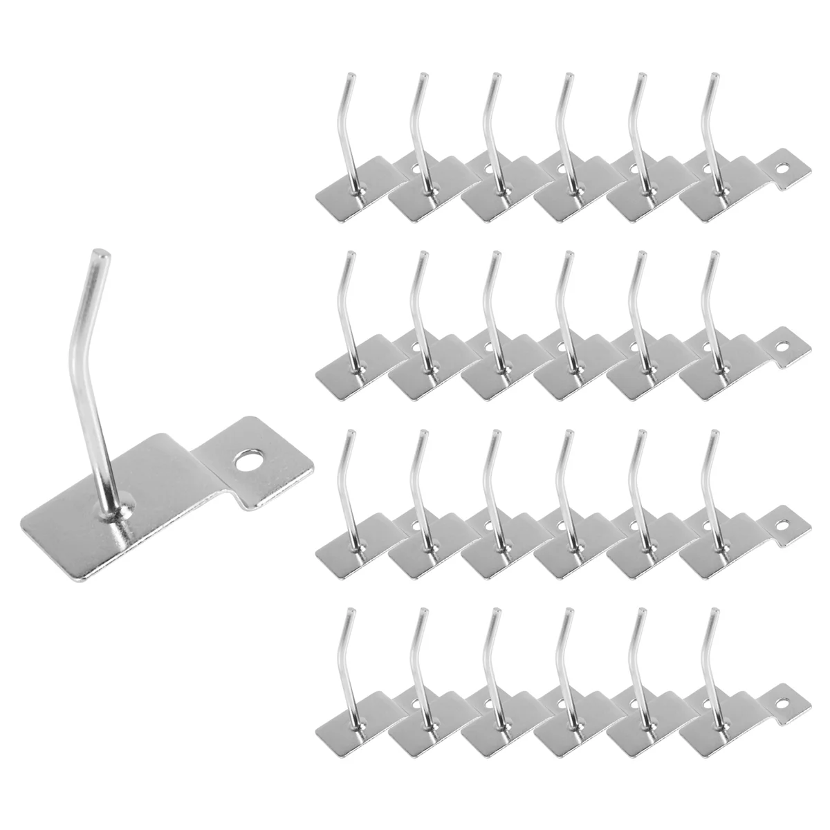 25 x Slatwall Single Hook Pin Shop Display Fitting Prong Hanger 50mm