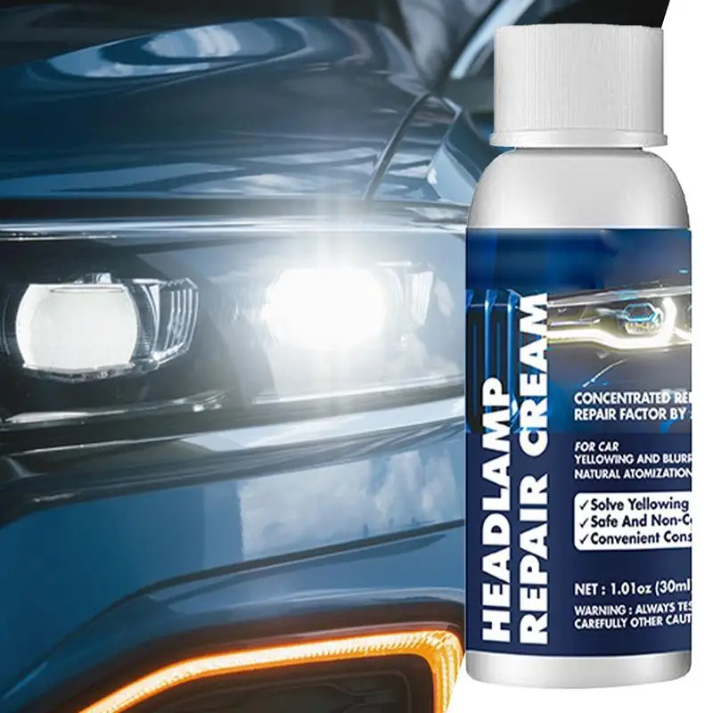 

Headlight Renewal Cream Headlight Restoration Agent With Sponge Lens Polisher & Renewal Car Headlight Cleaner For Repair