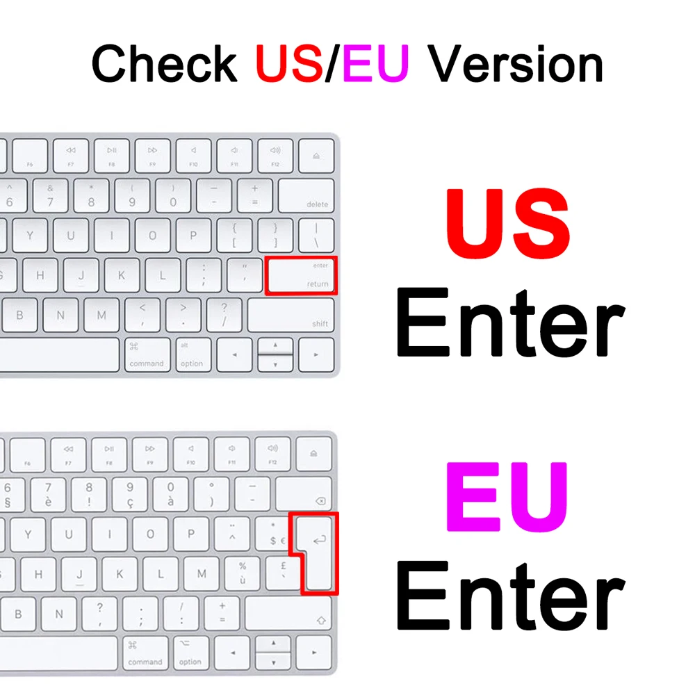 Keyboard Cover for iMac Wireless Bluetooth Magic for Apple A1644 A1314 A1843 A1243 G6 Numeric Keypad Clear EU US Protector Skin