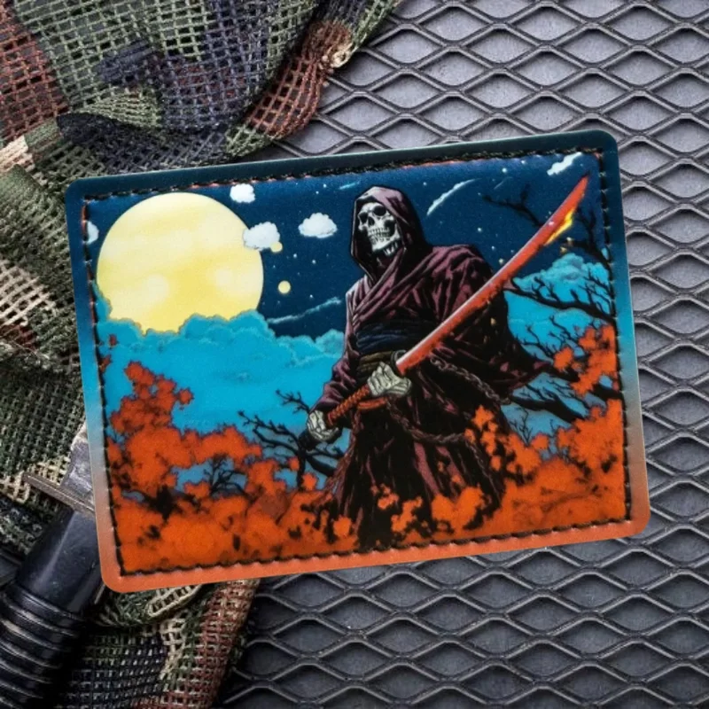 Ghost Mask Emblem Morale Patch Tactical Military Skeleton with Daito Print Hook Loop Patches for Clothing Backpack DIY  Sticker