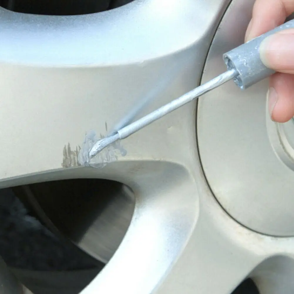 Aluminum Alloy Wheel Hub Renovation Paint Brush Wheel Hub Repair Automobile Pen Silver Wheel Scratch Spray Paint Hub