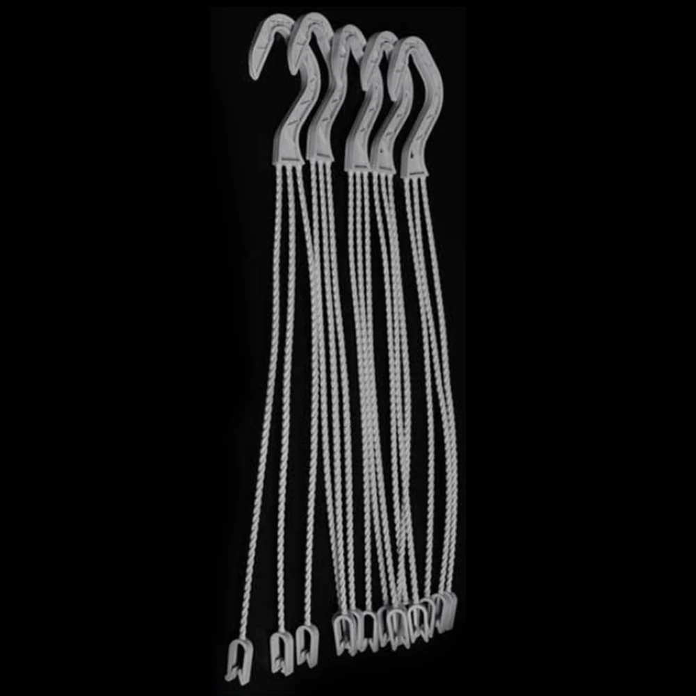 Plant Hooks Flowerpot Hook With 3 Uprights 20pcs Baskets Ceramic White Flower Stand Multipurpose Plastic Potted