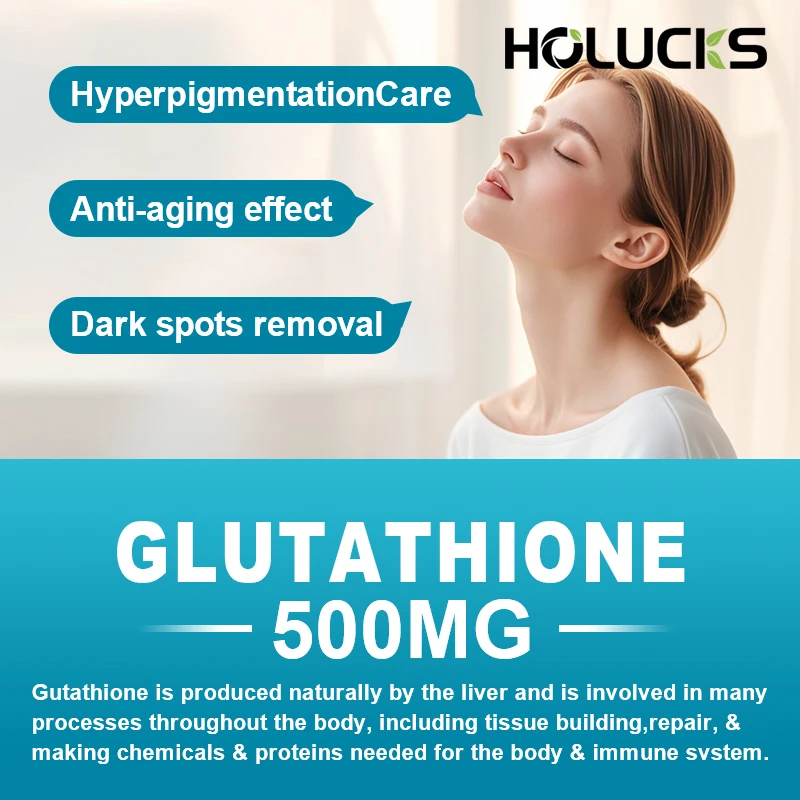 Glutathione Capsules | Highly Bioavailable Reduced Glutathione Supplement | Organic L-Glutathione Supplement for Antioxidant