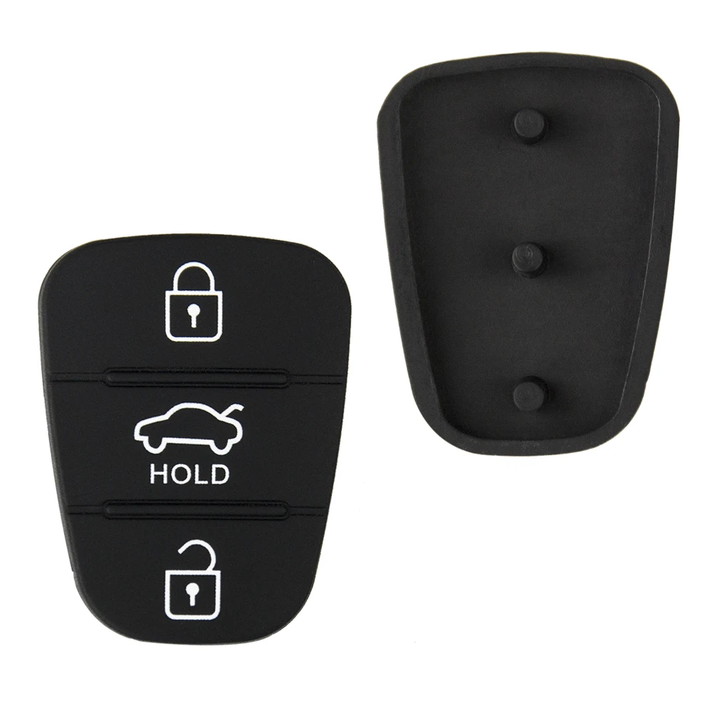 OkeyTech 2pcs/lot 3/4 Buttons Rubber Pad Flip Folding Remote Car Key Pad For Hyundai I30 IX35 Kia K2 K5 PRIDE BONgo RNY