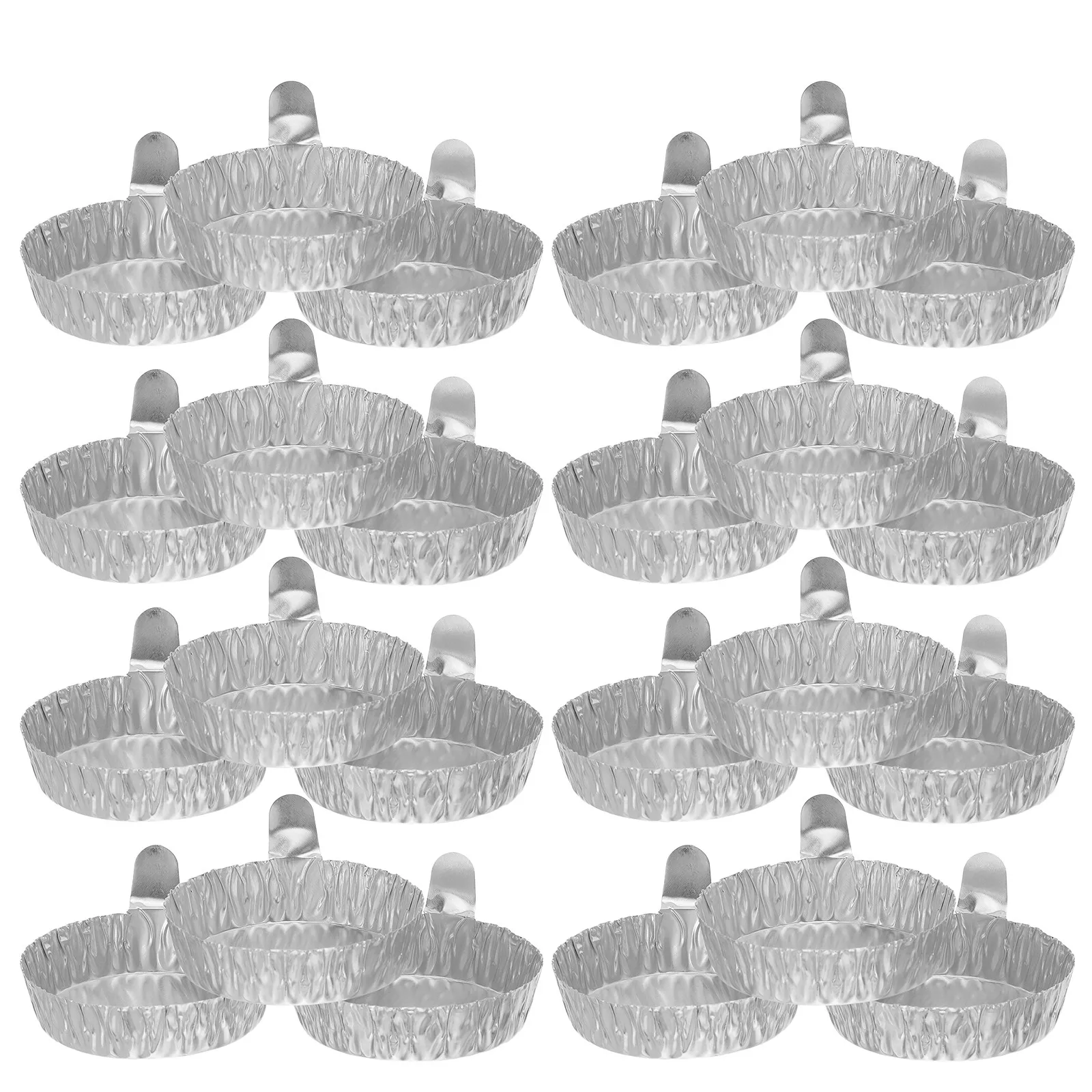 100Pcs Small Aluminum Foil Weighing Dishes 42Ml Seamless Leakproof Lab Weighing Trays for Digital Scale Kitchen Baking Sample