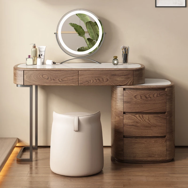 

Роскошный прикроватный туалетный столик, мобильная косметика для ногтей, удобный туалетный столик, ящики для красоты, деревянная мебель Penteadeira