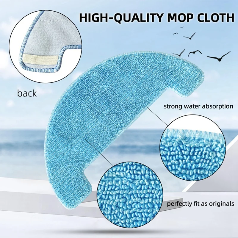 掃除機ロボットの交換部品,メインブラシ,Hepaフィルター,モップクロス,ilife a4 a4s a40 polaris pvcr 0726 0826 0926