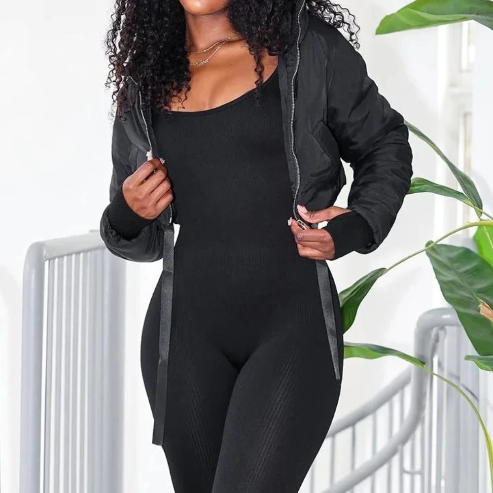 Cappotti invernali giacca corta imbottita in cotone 2025 donna Y2K streetwear vestiti autunnali sexy eleganti piumini corti a bolle