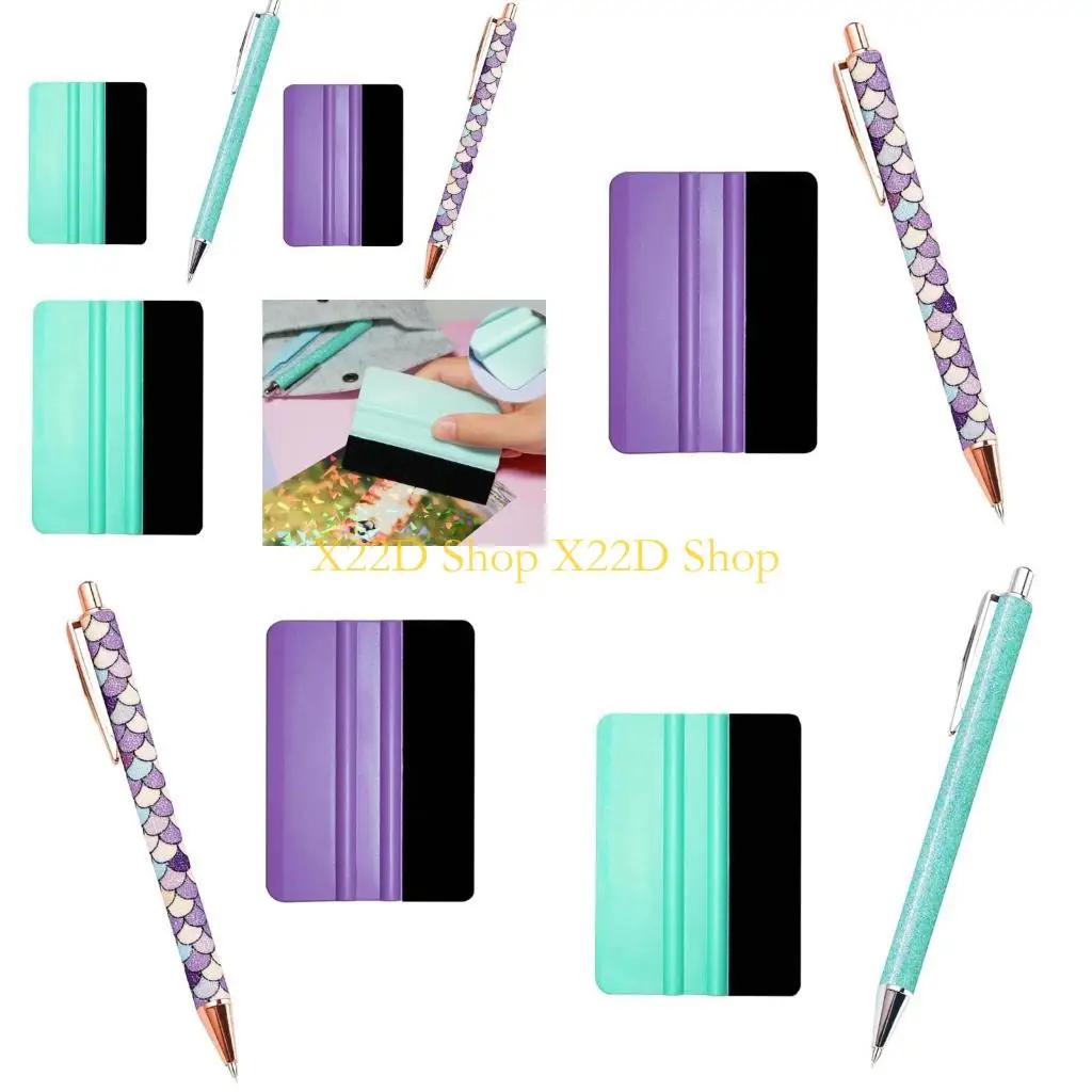 

X22D Инструмент для удаления воздуха с прополкой и виниловым скребком Выдвижная металлическая ручка