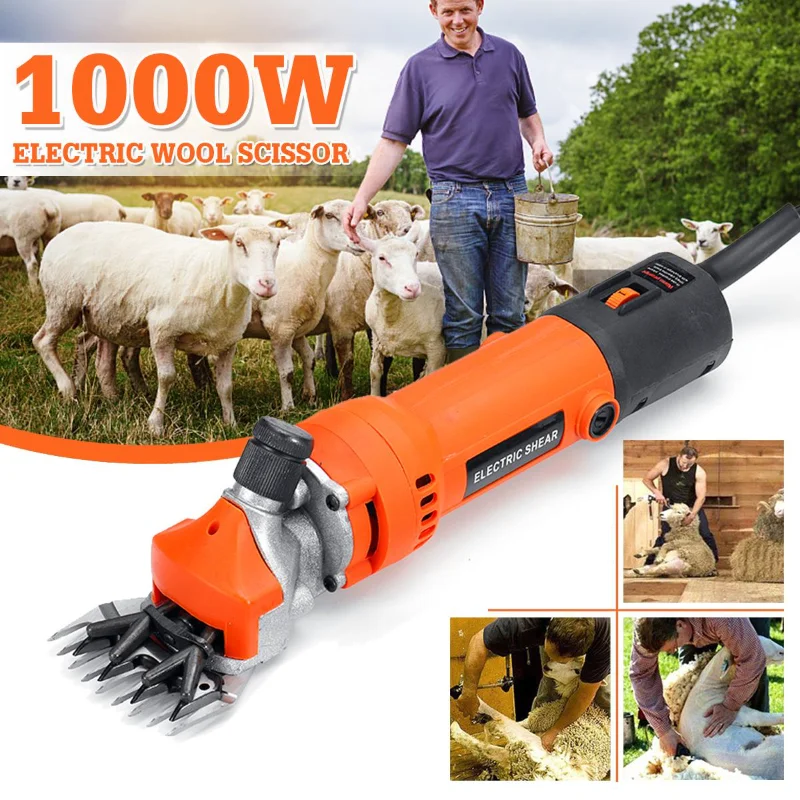 

1000W Electric Shearing Clippers Shears Sheep Goat Animal Trimmer Farm Machine