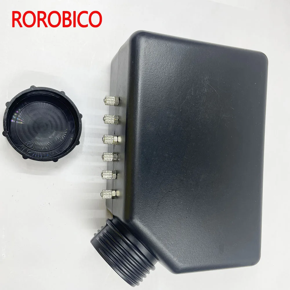 1.5L With 6 Outlets UV Empty Ink Bottle Ink Cartridge Ink Tank  for UV Flatbed Printer Machine Spare Parts Inks Sub Tank UV Bulk