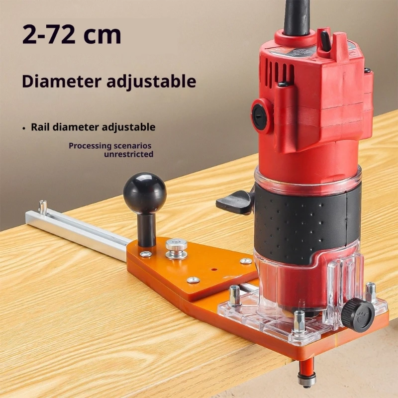 Professional Grade Router Accessory For Flush Trimming Bevel Cutting Slot Milling Featuring Sliding Guide Stainless 37JD