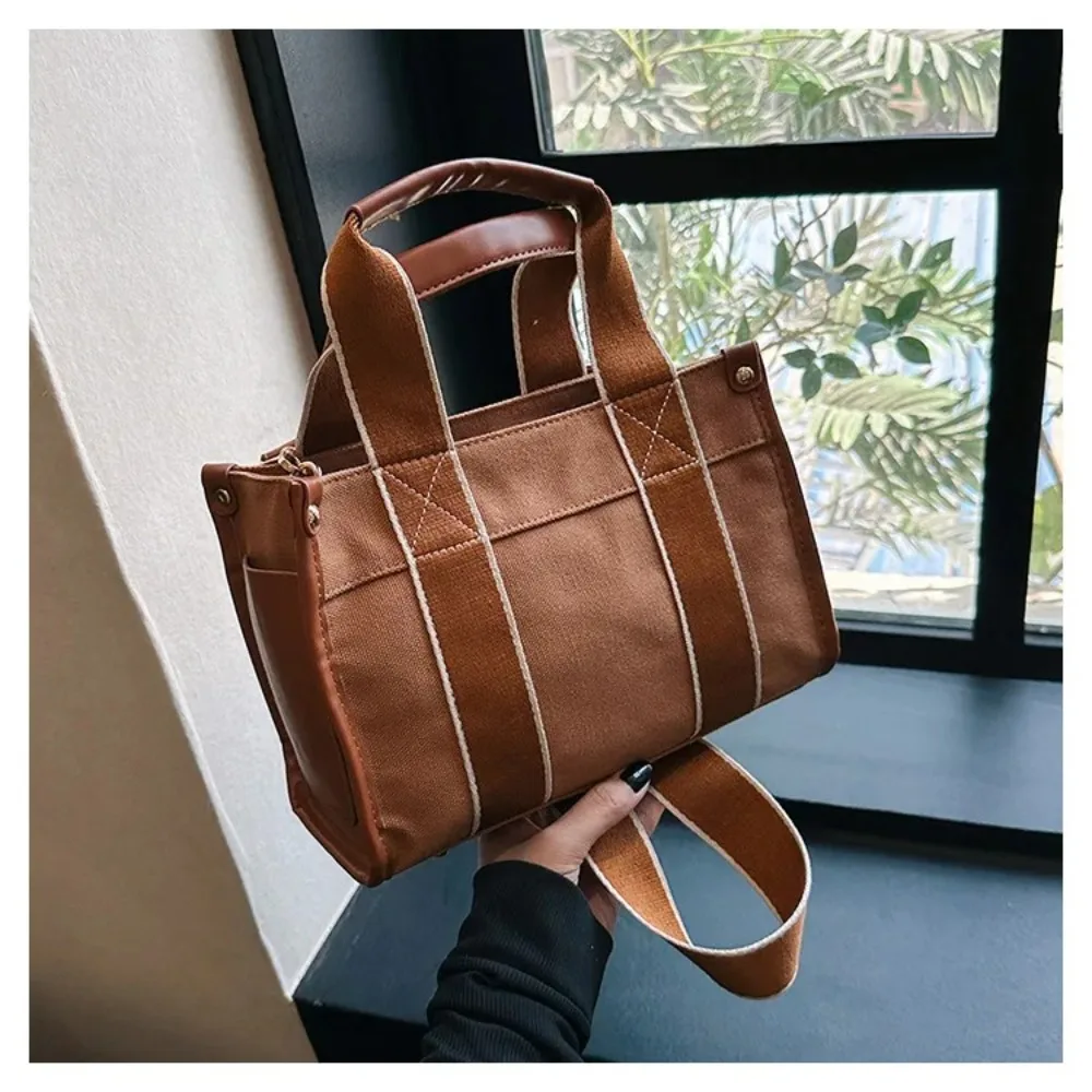 High Quality Large Capacity Canvas Tote High-End Feeling Canvas Handbag New Fashion Shoulder Crossbody Bags Women