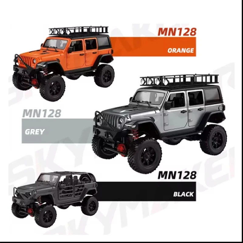 New Mn128 Shepherd Man 1/12 Climbing Car Full-Scale Rc Model Mn128rc Car Adult Professional 4wd Off-Road Vehicle Toys Boys Gift