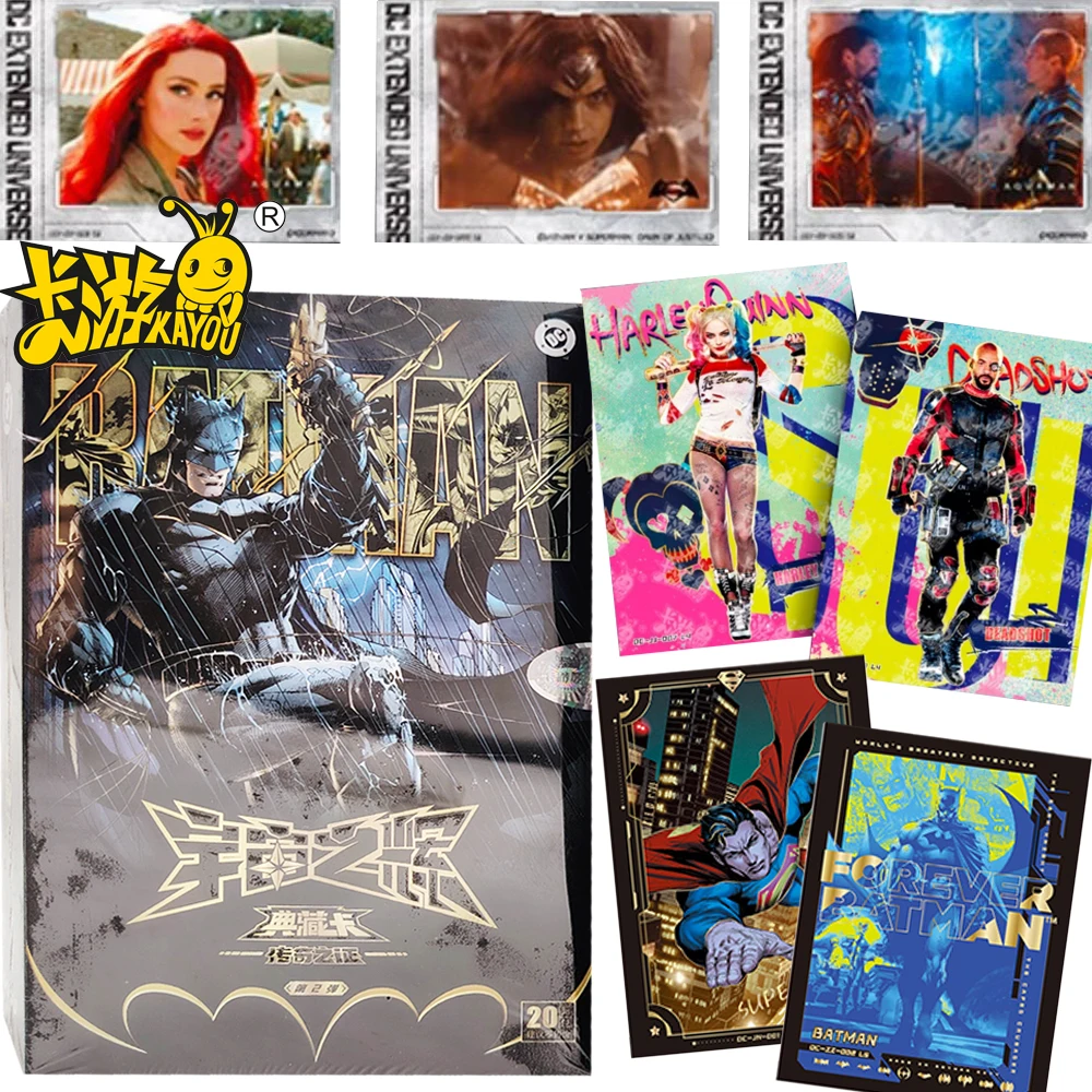 

Genuine KAYOU DC Collection Cards Famous American Comic IP Characters Batman Universe Glory Proof of Legend Cards Kids Gifts