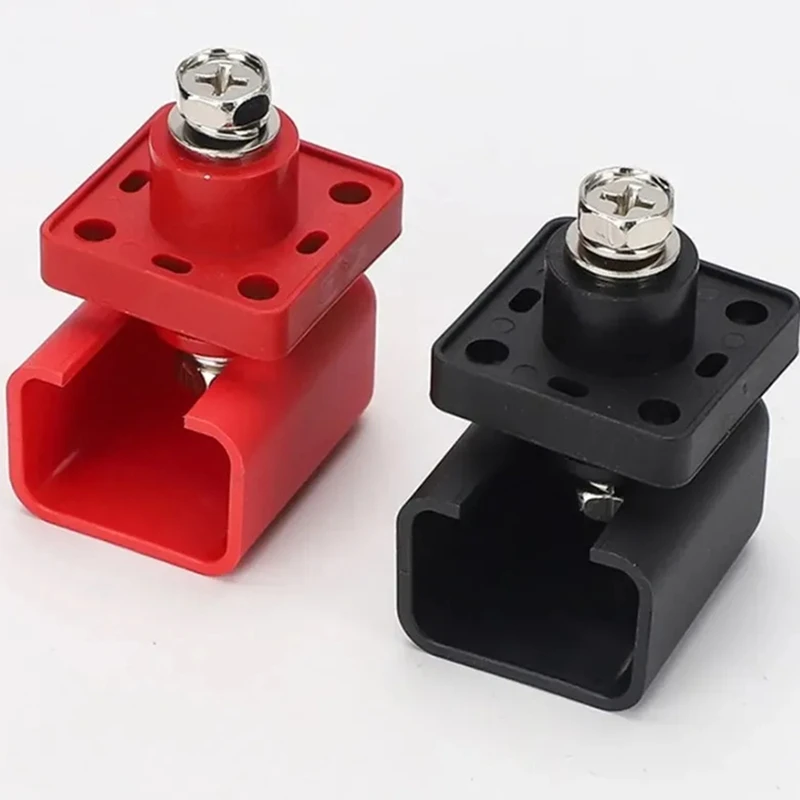 2Pcs 200A High Current Energy Storage Terminal Battery Connector Terminal Block DC500V M8 Wire Core Diameter Lithium