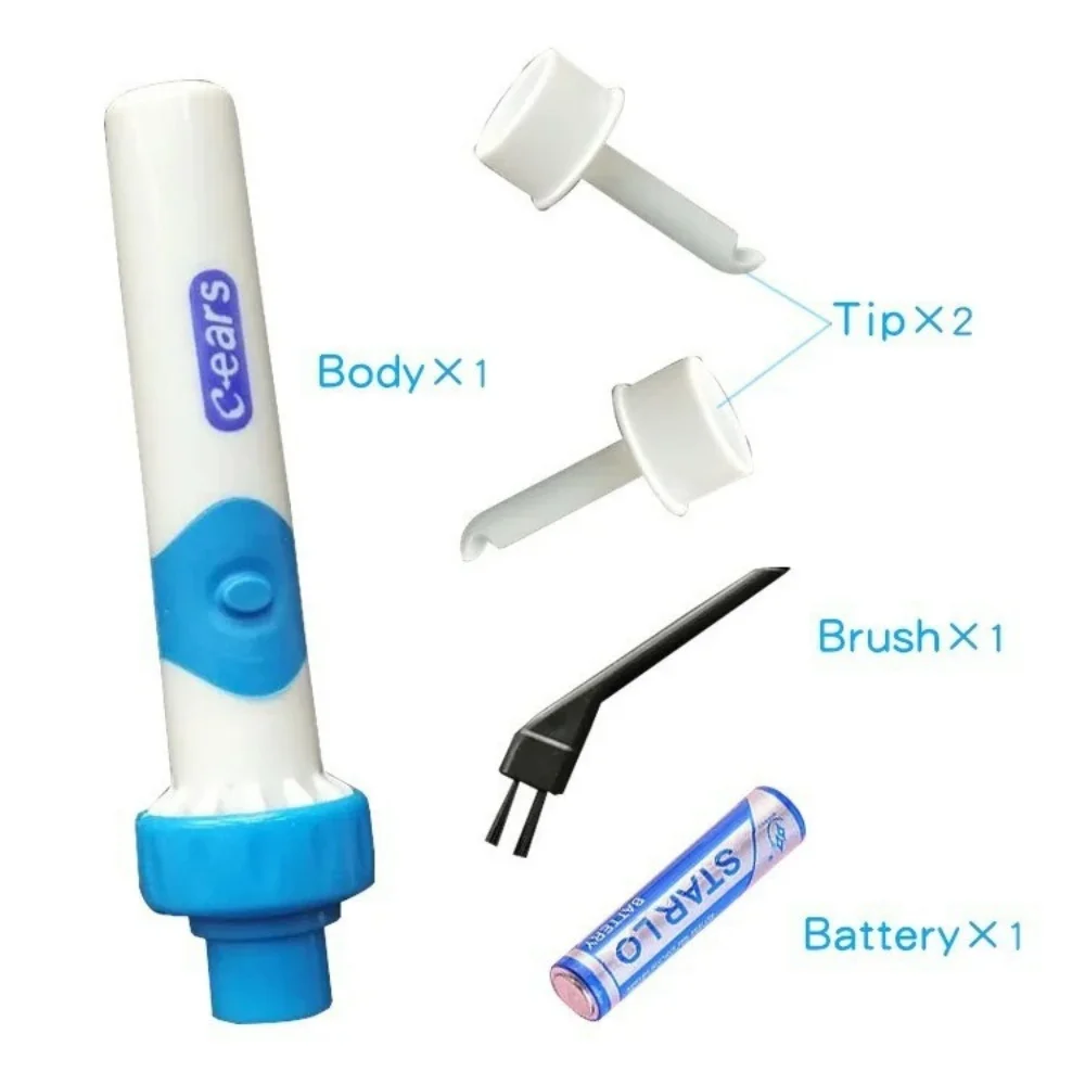Electric Ear Cleaner Safe Vibration Painless Ear Vacuum Ear Spoon Tools Set Ear Wax Removal Tools For Adults and Children Washer