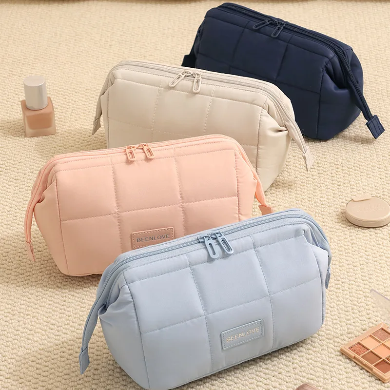 Hochgeschwindigkeits-Make-up-Tasche mit großer Kapazität, tragbare Reise-Kosmetik-Aufbewahrungstasche, Lippenstift-Organizer, Kulturbeutel