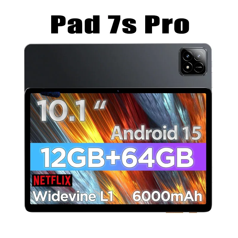 

2025 New Original Pad 7s Pro Tablets 10.1" Snapdragon 8 Gen3 HD Android 15 Tab 22GB+2TB 10000mAh 5G Dual SIM WiFi Tablet PC