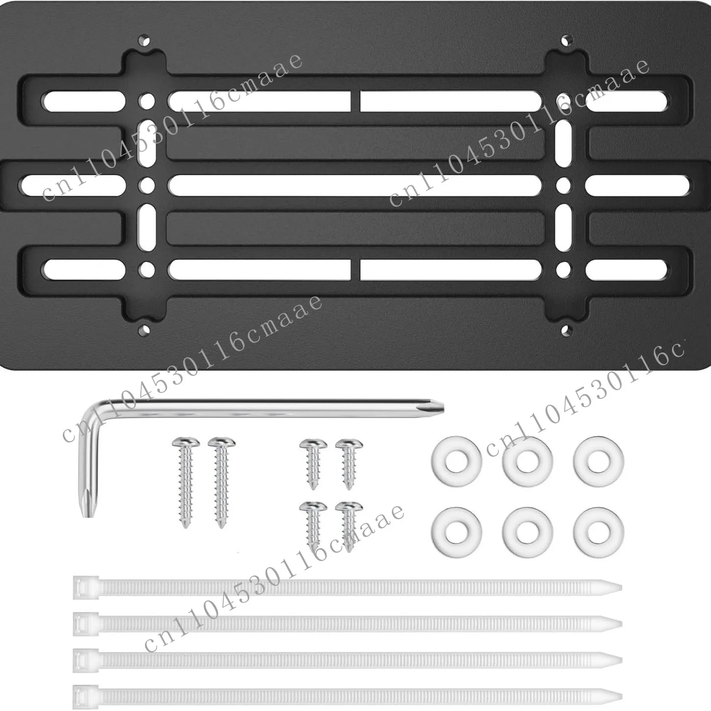 Front License Plate Bracket Frame Label Car Truck SUV with 6 Screws and Wrench Kit