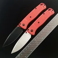 New BM 535 Bugout EDC Folding Pocket Knife Black/ White Blade Survival Tactical Knife Outdoor Facas Jackknife Hand Tools Rescue