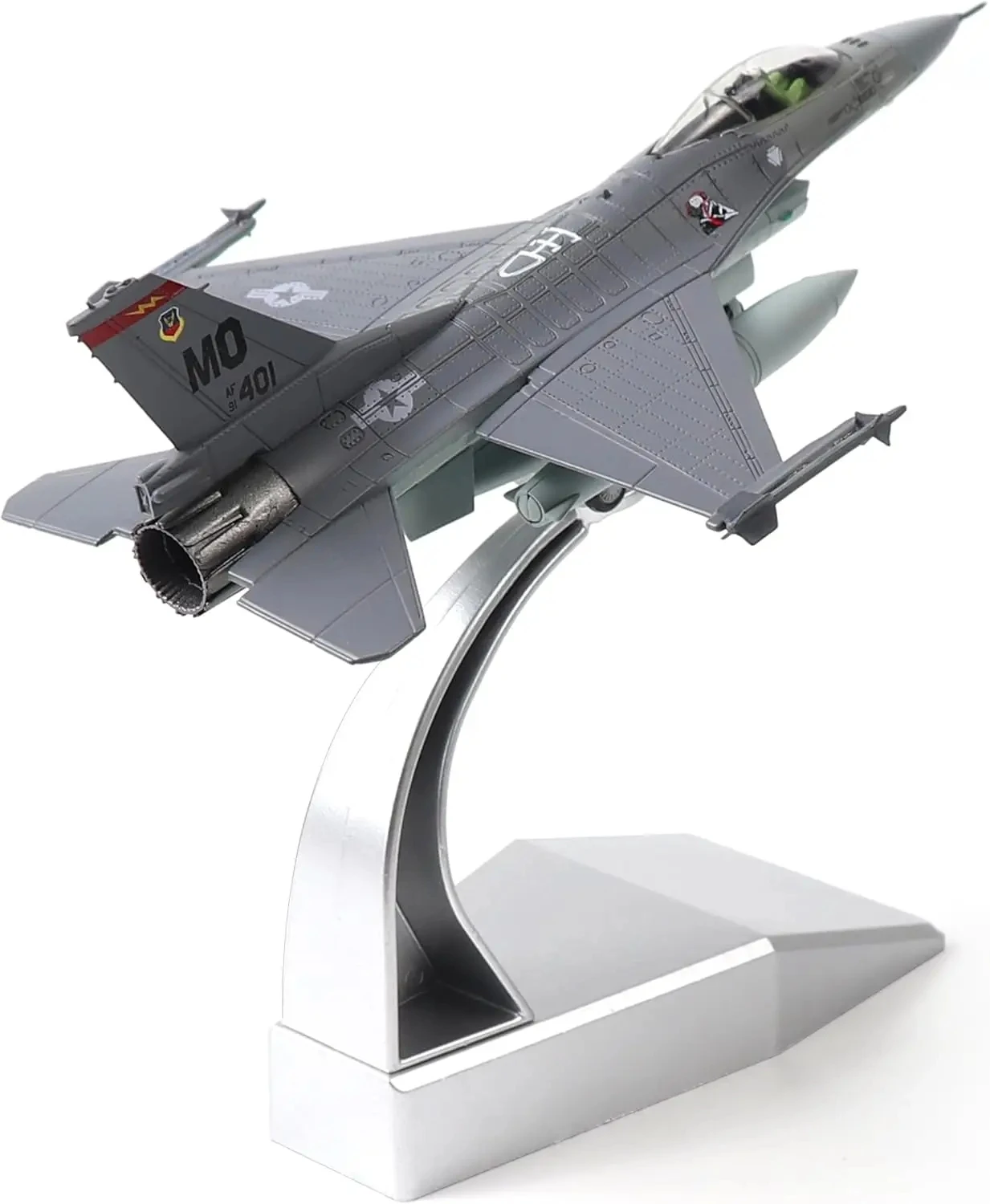 1/100 F-16C Fighting Falcon Combat Aircraft Model Metal Die-Cast Aircraft Jet Kit Fighter Aircraft Model Home Decoration For Col