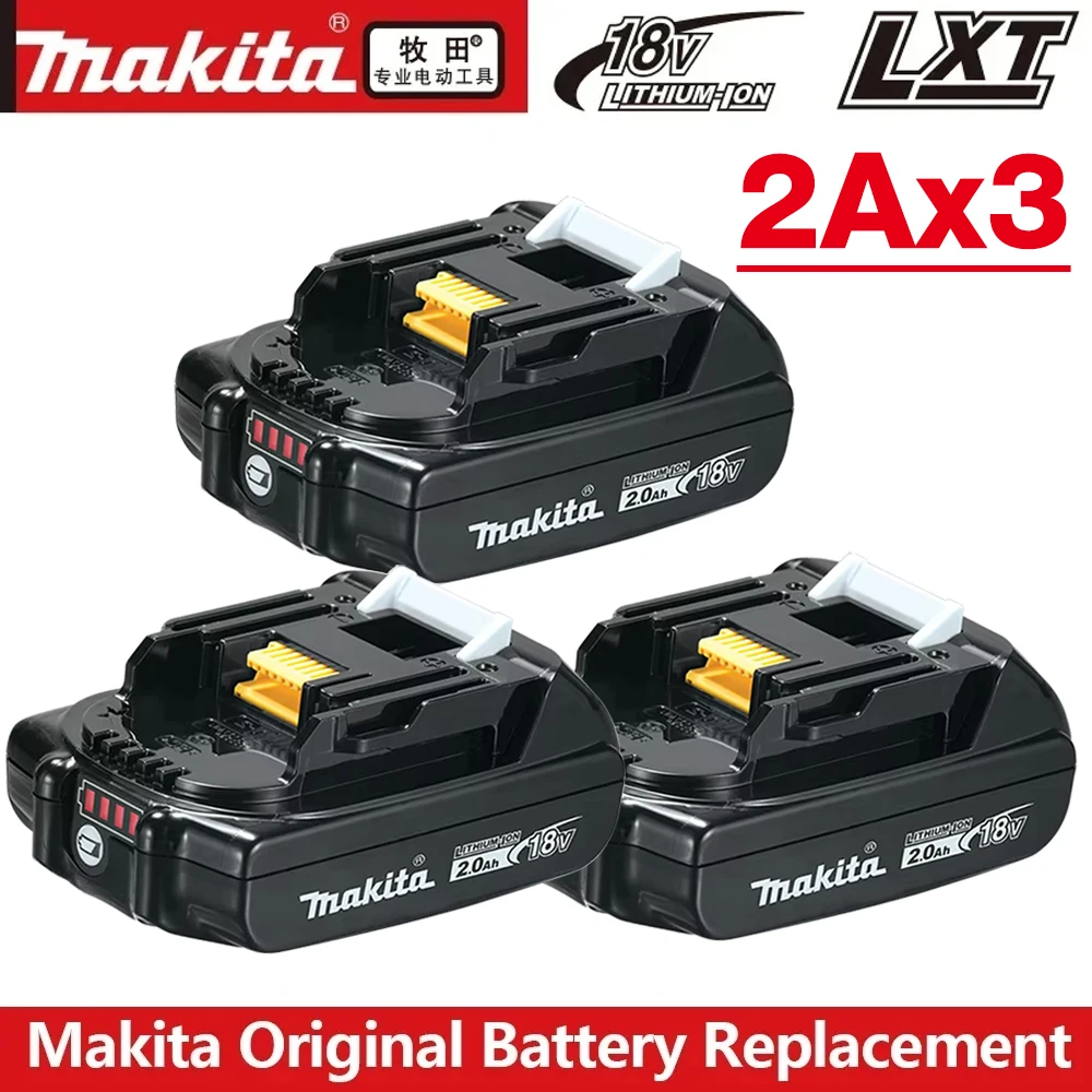 100% Original Makita 18V 6Ah 5Ah 3Ah Rechargeable Power Tools Battery 18V Makita Li-ion Replacement LXT BL1860B BL1860 BL1850