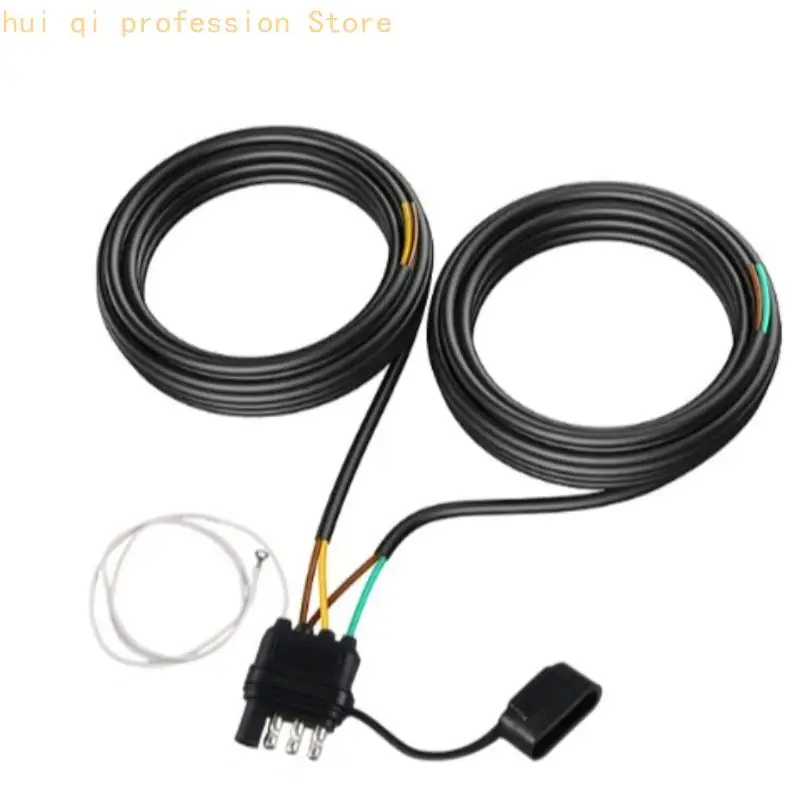 4 Pin 5 Wire Trailer Light Wiring Harness 26Ft Length Color Coded Wires Waterproof Design for Travel Trailer H8WE