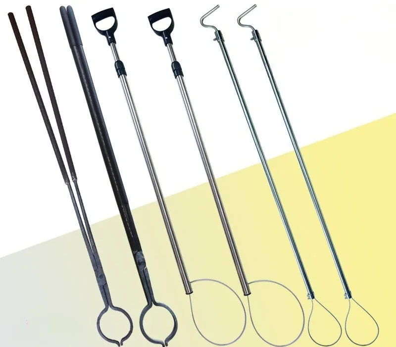 Long Handle Animal Restraint Grabber, Safe Livestock Holding Tongs, Veterinary Immobilization Tool for Dog Cat Pig