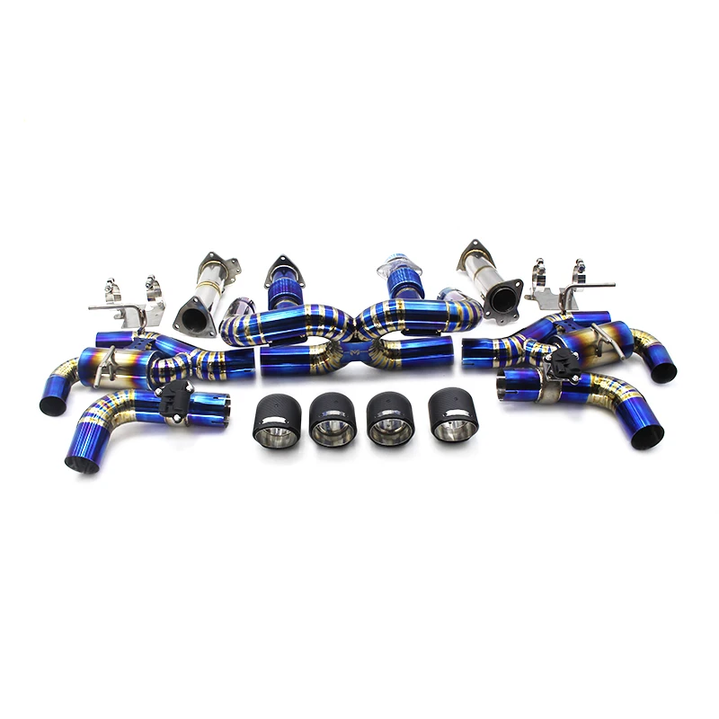 Automobile Exhaust System For Chevrolet CORVETTE C8 2019-2023 Titanium Exhaust Pipe Muffler Exhaust System