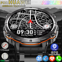 2025 NEW For XIAOMI Outdoor Military GPS Smartwatch Men 1.73\