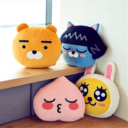 Cartoon Anime Series Kakao APEACH RYAN MUZI TUBE Plush Pillow Soft Sofa Cushion Kawaii Room Decor Birthday Gifts for Girls