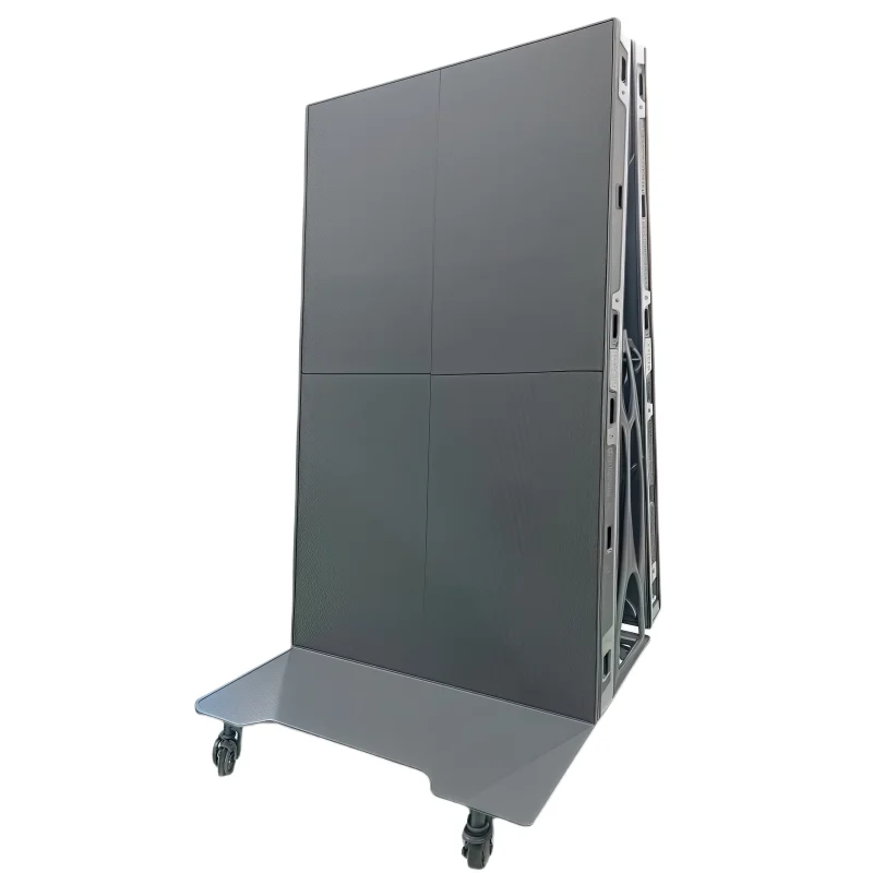 Attrezzatura per schermi pubblicitari con display pieghevole a LED per interni da pavimento per negozi al dettaglio, pubblicità grafica educativa