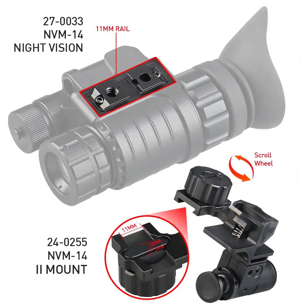 PPT nowy produkt NVM-14 noktowizor podstawa pasuje do kasku i adaptera NV PP24-0255