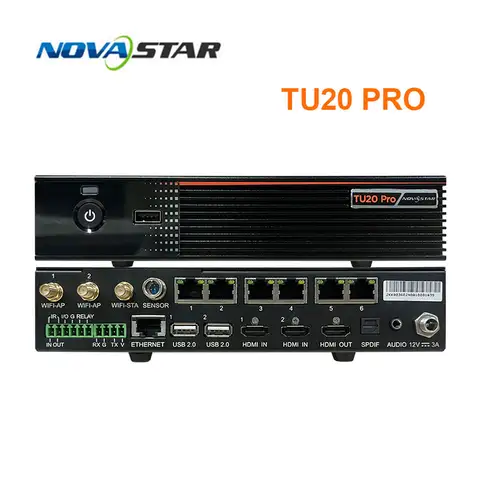 산업용 Novastar LED 프로세서 TU20 Pro 멀티 센서 RS232 NovaLCT 소프트웨어 RGB JPEG Adobe 디코딩 회의 생생한 피부 모드