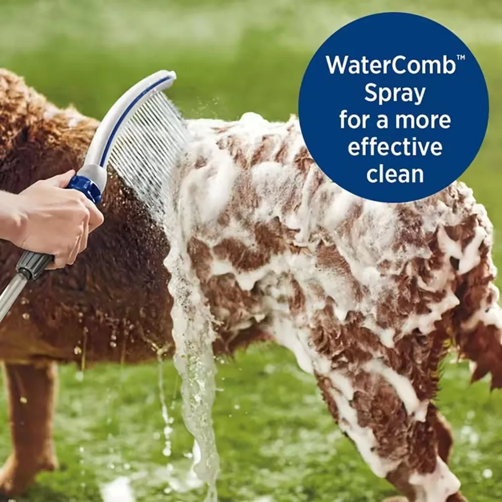 

Professional dog shower head, dog shower accessories, pet shower accessories, indoor and outdoor dog shower wand for quick