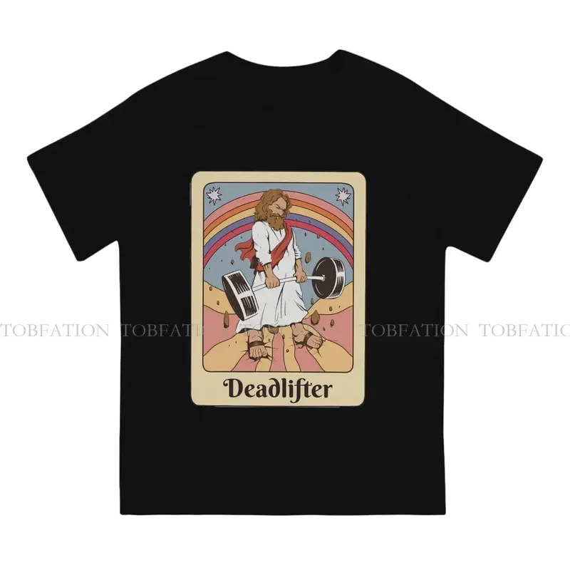 Y2K Tarot Gym Deadlifts Workout Retro Fitted Unique TShirt Jesus CrossFit Funny Top Quality Creative Graphic T Shirt