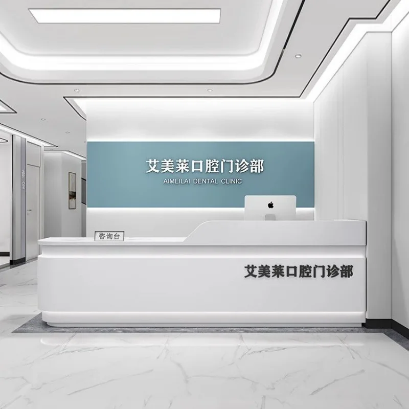 Stomatological hospital front desk, cash register, hospital pre-examination triage, dental clinic guide desk, nurse station